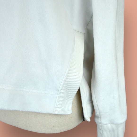 Athleta‎ Double Cozy Karma Funnel Neck Sweatshirt, Sea Salt White Size XS 511446 - Picture 4 of 9